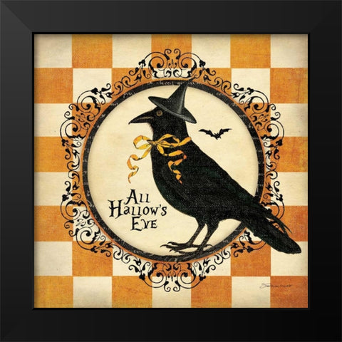 Its A Crow II Black Modern Wood Framed Art Print by Marrott, Stephanie