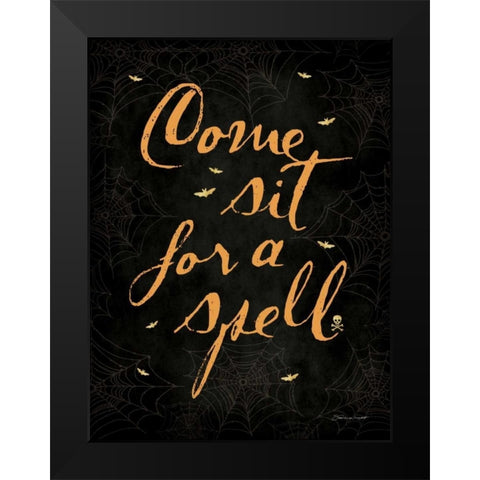 For A Spell Black Modern Wood Framed Art Print by Marrott, Stephanie