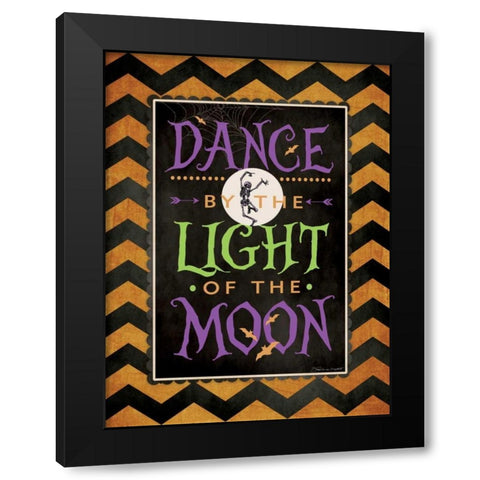 Dance Black Modern Wood Framed Art Print by Marrott, Stephanie