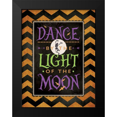 Dance Black Modern Wood Framed Art Print by Marrott, Stephanie