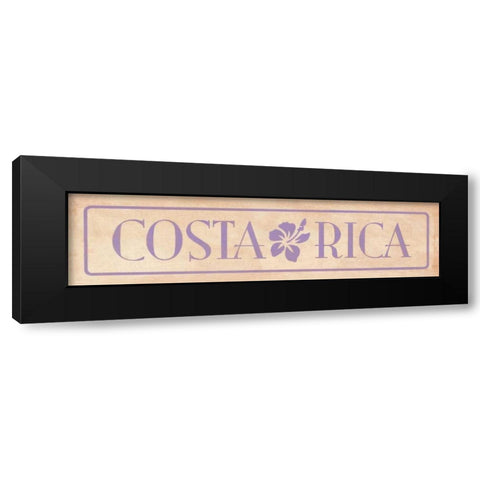 Costa Rica Black Modern Wood Framed Art Print with Double Matting by Marrott, Stephanie