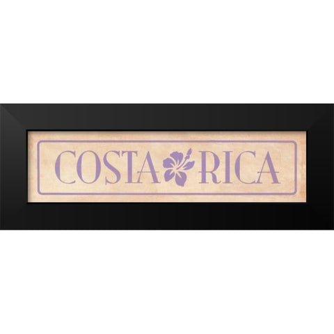 Costa Rica Black Modern Wood Framed Art Print by Marrott, Stephanie