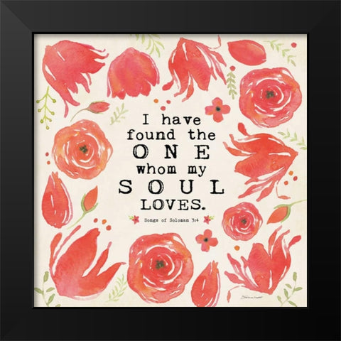 My Soul Black Modern Wood Framed Art Print by Marrott, Stephanie