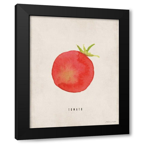 Tomato Black Modern Wood Framed Art Print with Double Matting by Marrott, Stephanie