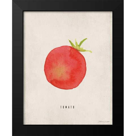 Tomato Black Modern Wood Framed Art Print by Marrott, Stephanie