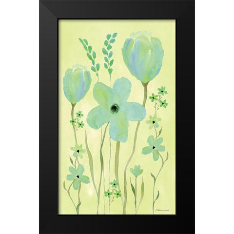 Bluebells Black Modern Wood Framed Art Print by Marrott, Stephanie