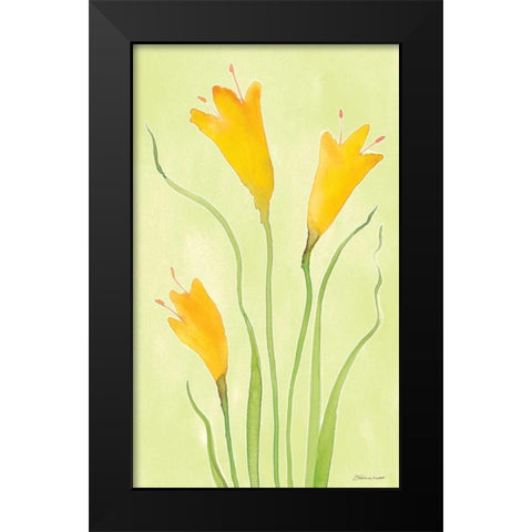 Buttercups Black Modern Wood Framed Art Print by Marrott, Stephanie