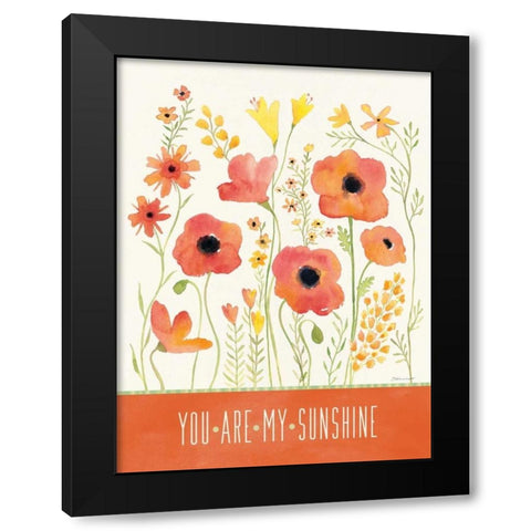 Sunshine Garden I Black Modern Wood Framed Art Print by Marrott, Stephanie