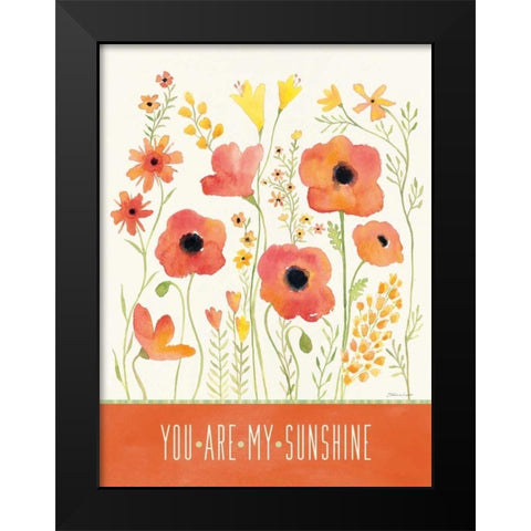 Sunshine Garden I Black Modern Wood Framed Art Print by Marrott, Stephanie