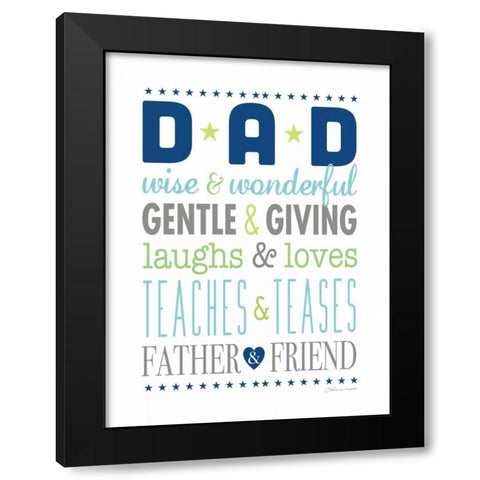 Father and Friend II Black Modern Wood Framed Art Print with Double Matting by Marrott, Stephanie