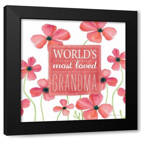 Loved Grandma II Black Modern Wood Framed Art Print with Double Matting by Marrott, Stephanie