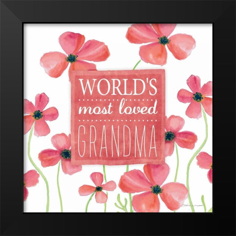 Loved Grandma II Black Modern Wood Framed Art Print by Marrott, Stephanie