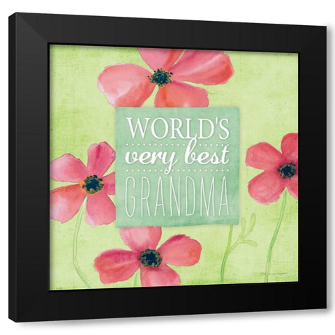Best Grandma I Black Modern Wood Framed Art Print with Double Matting by Marrott, Stephanie
