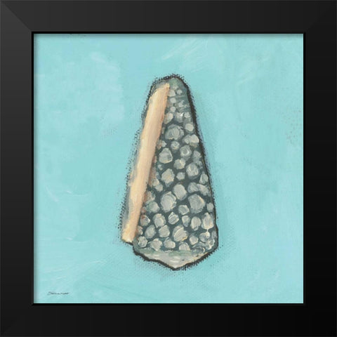 Lone Shell Black Modern Wood Framed Art Print by Marrott, Stephanie