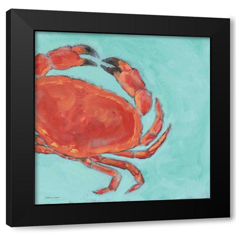 Crab Black Modern Wood Framed Art Print with Double Matting by Marrott, Stephanie