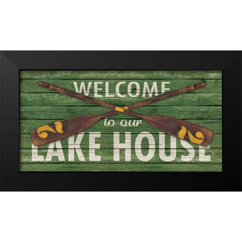 Lakehouse I Black Modern Wood Framed Art Print by Marrott, Stephanie