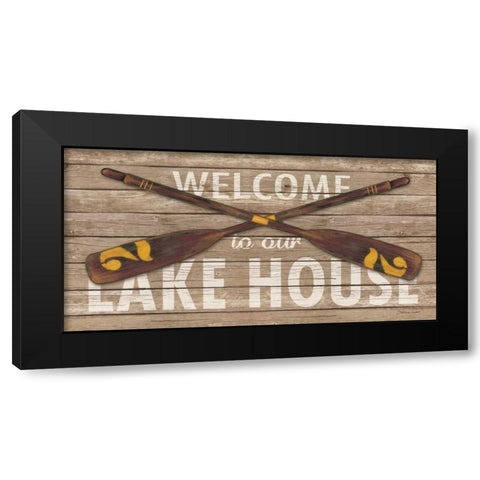 Lakehouse II Black Modern Wood Framed Art Print with Double Matting by Marrott, Stephanie