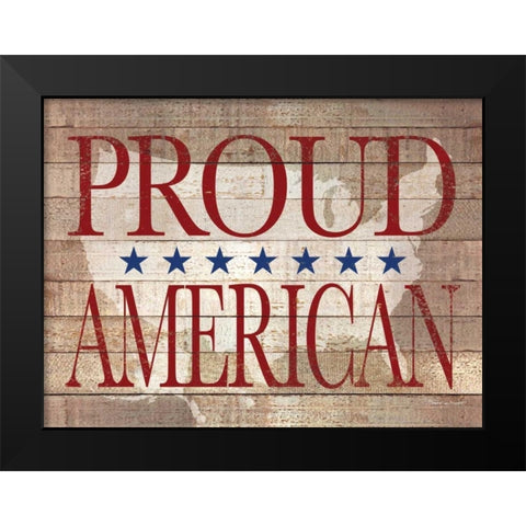 Proud Black Modern Wood Framed Art Print by Marrott, Stephanie