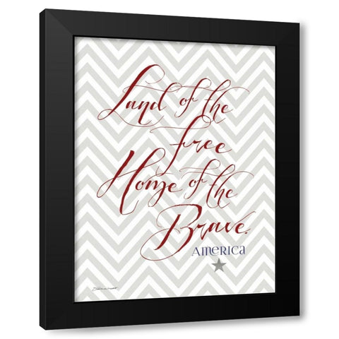 Brave Black Modern Wood Framed Art Print with Double Matting by Marrott, Stephanie
