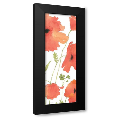 Poppy Field Black Modern Wood Framed Art Print by Marrott, Stephanie