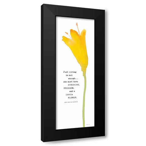 Buttercup Black Modern Wood Framed Art Print by Marrott, Stephanie