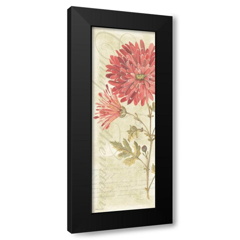 Mums Black Modern Wood Framed Art Print by Marrott, Stephanie