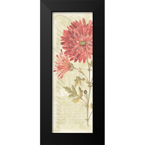 Mums Black Modern Wood Framed Art Print by Marrott, Stephanie
