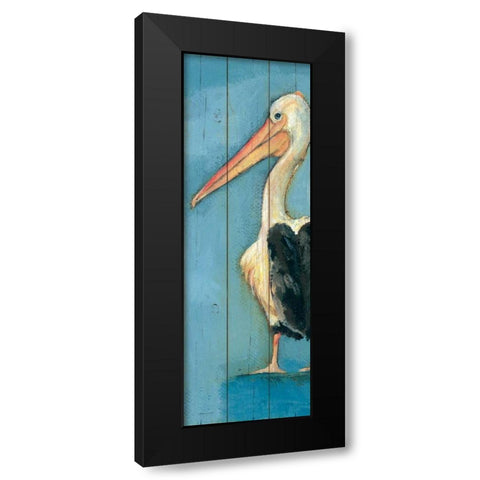 Pelican Black Modern Wood Framed Art Print by Marrott, Stephanie