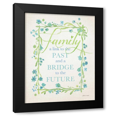 Family I Black Modern Wood Framed Art Print by Marrott, Stephanie