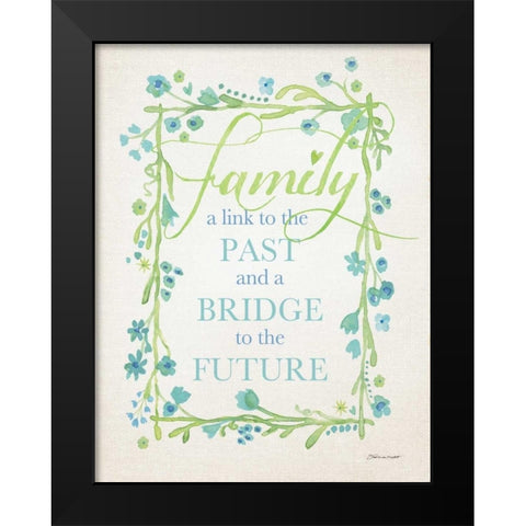 Family I Black Modern Wood Framed Art Print by Marrott, Stephanie