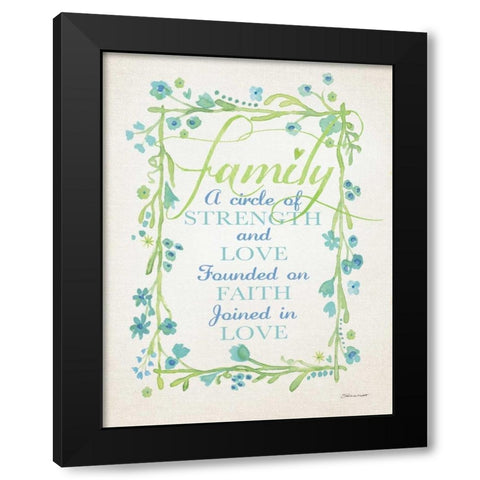 Family II Black Modern Wood Framed Art Print by Marrott, Stephanie