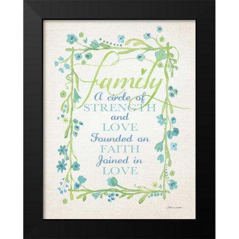 Family II Black Modern Wood Framed Art Print by Marrott, Stephanie
