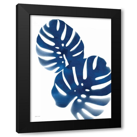 Tropicals in Blue Black Modern Wood Framed Art Print with Double Matting by Marrott, Stephanie