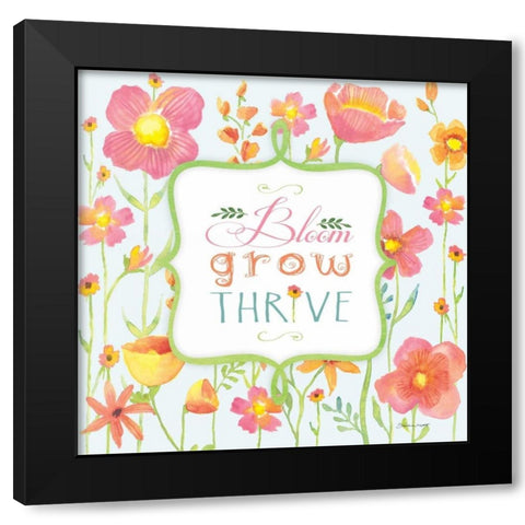Thrive Black Modern Wood Framed Art Print with Double Matting by Marrott, Stephanie