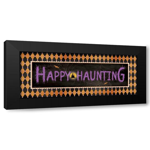 Happy Haunting Black Modern Wood Framed Art Print with Double Matting by Marrott, Stephanie