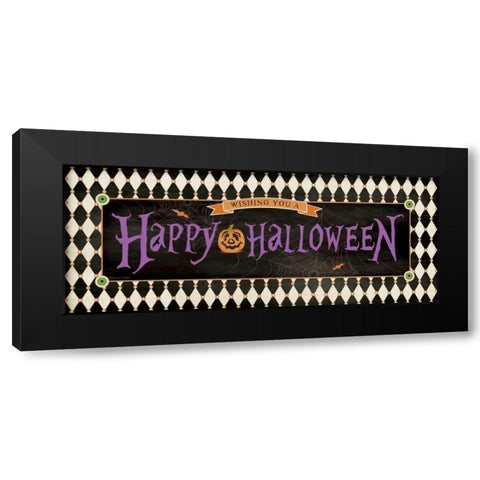 Happy Halloween II Black Modern Wood Framed Art Print with Double Matting by Marrott, Stephanie