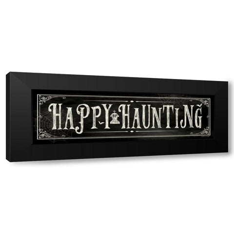 Happy Haunting I Black Modern Wood Framed Art Print with Double Matting by Marrott, Stephanie