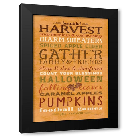 Beautiful Harvest Black Modern Wood Framed Art Print with Double Matting by Marrott, Stephanie
