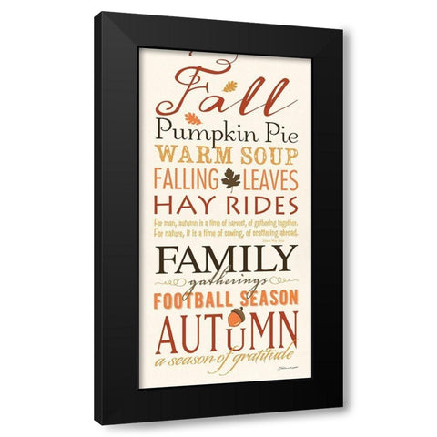 Fall Black Modern Wood Framed Art Print with Double Matting by Marrott, Stephanie