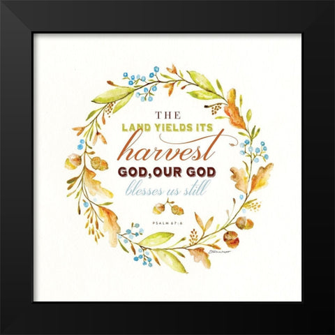 Harvest Black Modern Wood Framed Art Print by Marrott, Stephanie