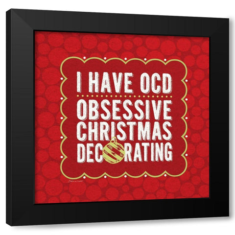 OCD Black Modern Wood Framed Art Print with Double Matting by Marrott, Stephanie