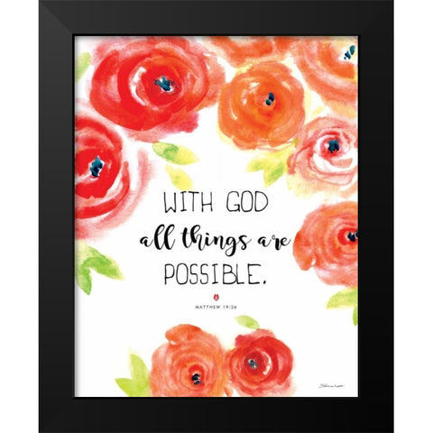 All Things Black Modern Wood Framed Art Print by Marrott, Stephanie