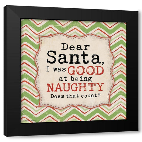 Does That Count Black Modern Wood Framed Art Print by Marrott, Stephanie