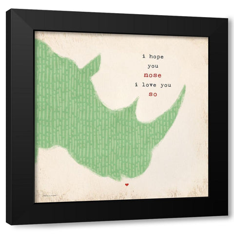 Your Nose Black Modern Wood Framed Art Print with Double Matting by Marrott, Stephanie