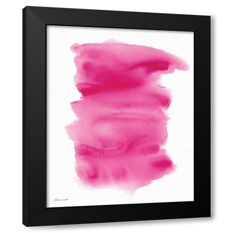 Pink Wash Black Modern Wood Framed Art Print with Double Matting by Marrott, Stephanie