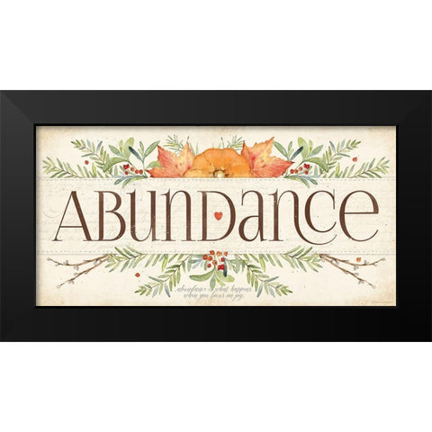 Abundance Black Modern Wood Framed Art Print by Marrott, Stephanie
