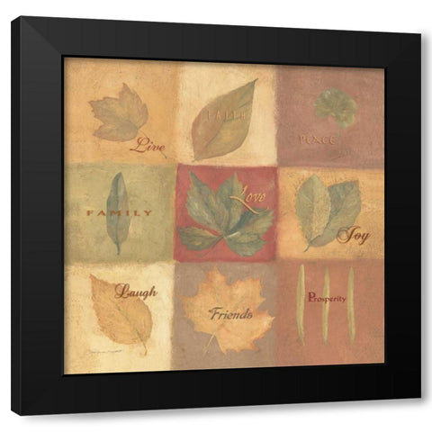 Love Black Modern Wood Framed Art Print with Double Matting by Marrott, Stephanie