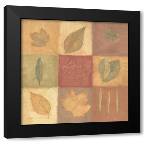 Dance Like No Ones Watching Black Modern Wood Framed Art Print by Marrott, Stephanie