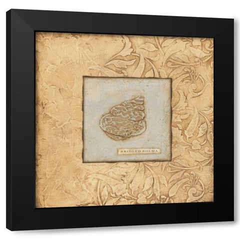 Bolma Black Modern Wood Framed Art Print by Marrott, Stephanie