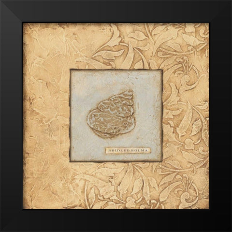 Bolma Black Modern Wood Framed Art Print by Marrott, Stephanie
